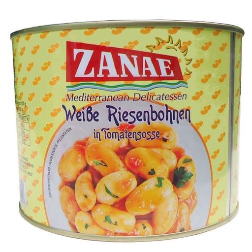 Zanae Riesenbohnen (Gigantes) in Tomatensause 2Kg